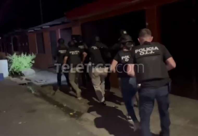 OIJ captura a cinco sospechosos de tráfico de drogas en Siquirres