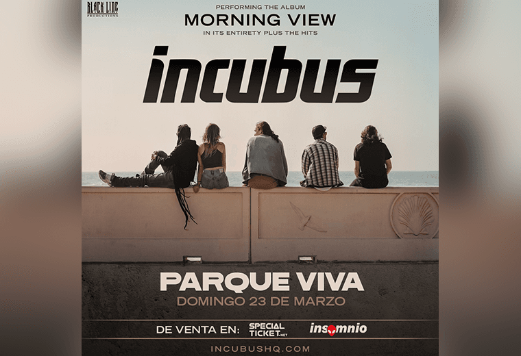 Este es el precio de las entradas para ver a Incubus en Costa Rica