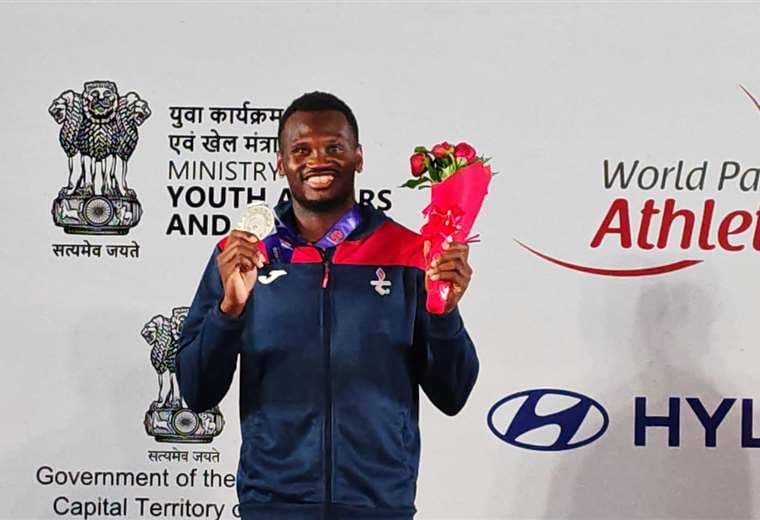 Sherman Guity, medalla de plata en el Mundial de Para Atletismo| Crédito: Olman Mora