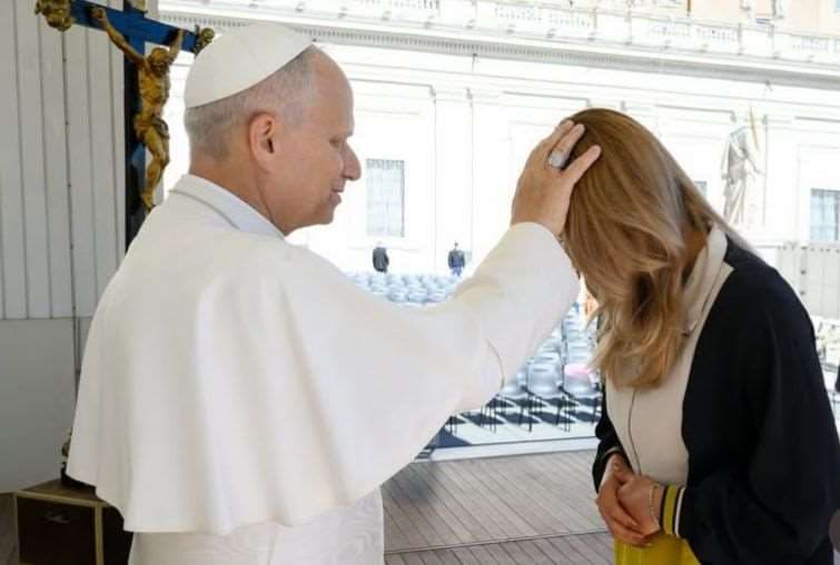Atleta Noelia Vargas conoció al Papa. Foto: Instagram Noelia Vargas