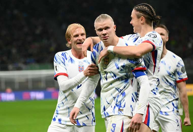Noruega golea 4-1 a Italia y clasifica a su primer Mundial desde 1998