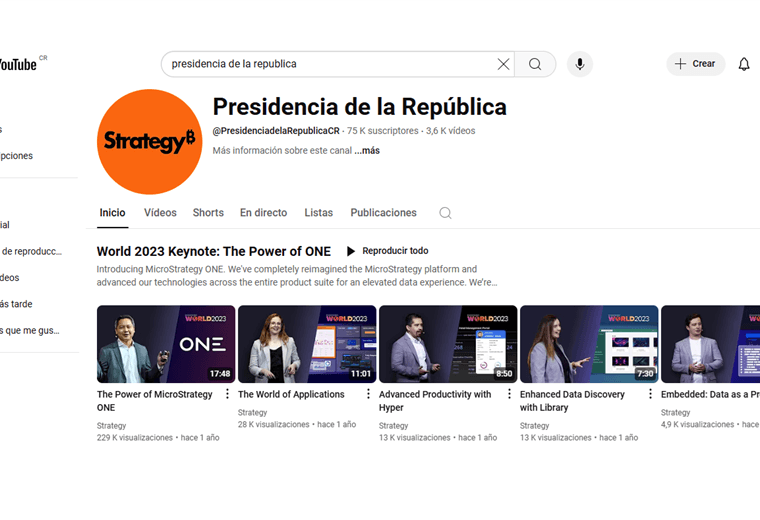Presidencia de la República | Youtube