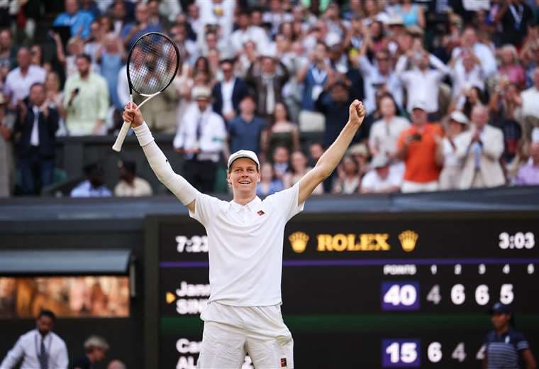 Sinner se toma la revancha sobre Alcaraz y gana su primer título en Wimbledon