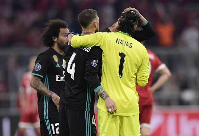 Keylor y Sergio Ramos. AFP