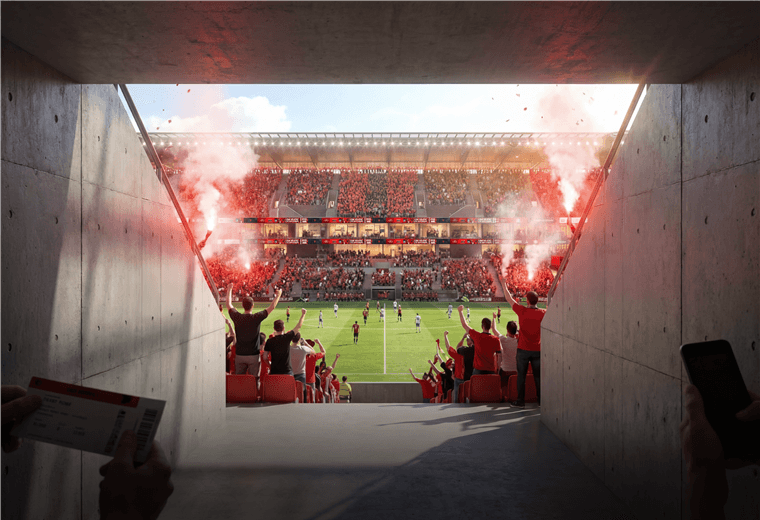 Nuevo estadio de Alajuelense. Foto: Cortesía