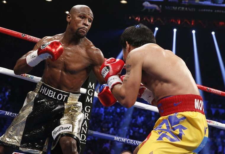 Floyd Mayweather vs. Manny Pacquiao. AFP