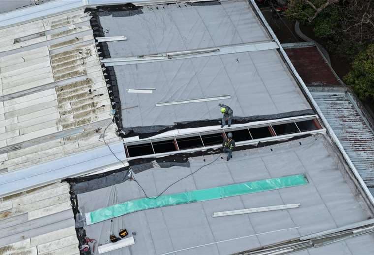 Techo del gimnasio nacional y los gimnasios anexos. Foto: Desarrollos Urbanísticos Almada