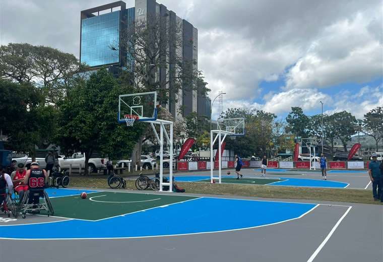Canchas de baloncesto en La Sabana/Crédito: Daniel Jiménez