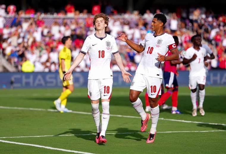 Anthony Gordon, selección de Inglaterra/AFP