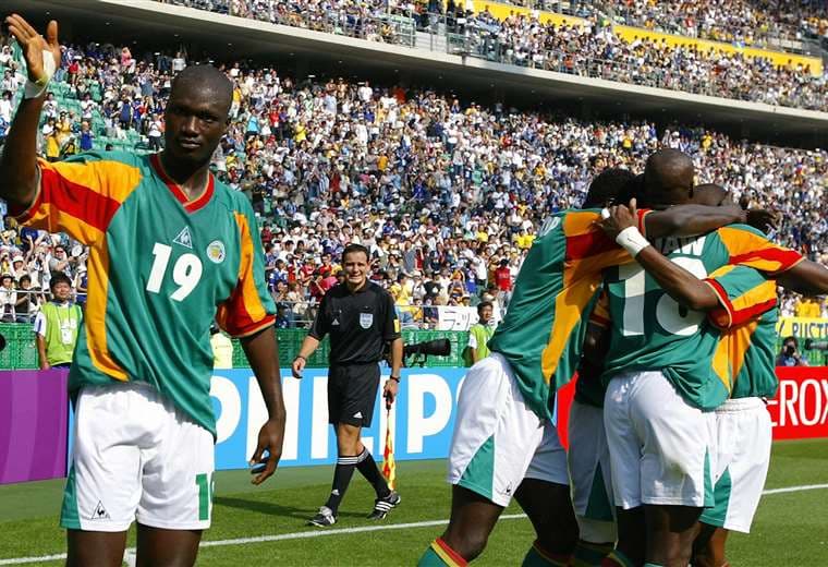 Senegal en el Mundial 2002. AFP