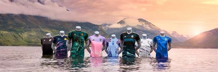 Uniformes Adidas para el Mundial Femenino Australia y Nueva Zelanda 2023.