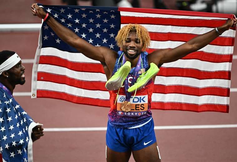 Noah Lyles. AFP
