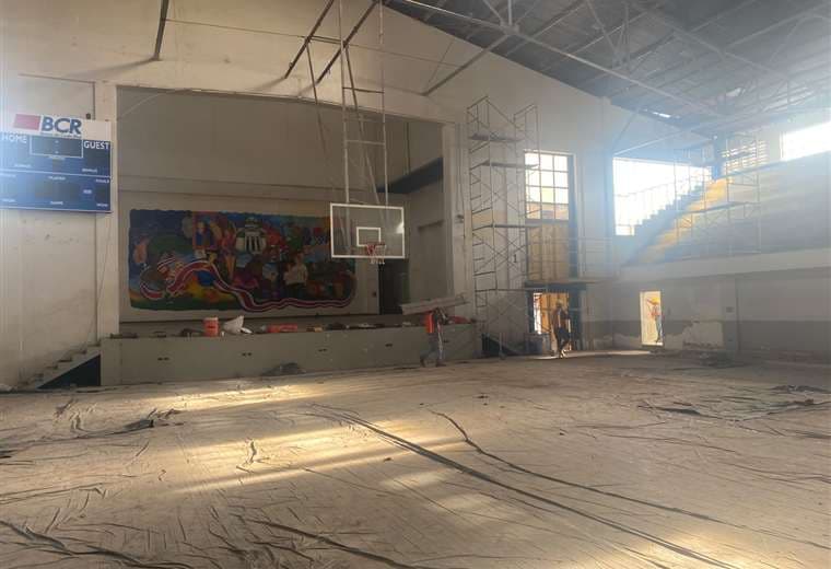 Trabajos en el Gimnasio del San Luis Gonzaga/Colegio San Luis Gonzaga