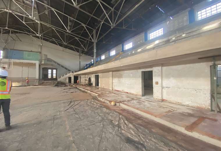 Trabajos en el Gimnasio del San Luis Gonzaga/Colegio San Luis Gonzaga