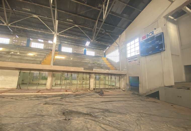 Trabajos en el Gimnasio del San Luis Gonzaga/Colegio San Luis Gonzaga