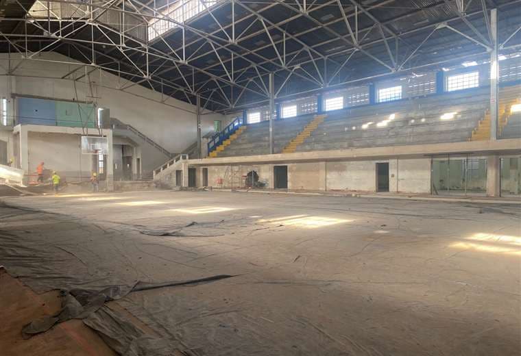 Trabajos en el Gimnasio del San Luis Gonzaga/Colegio San Luis Gonzaga