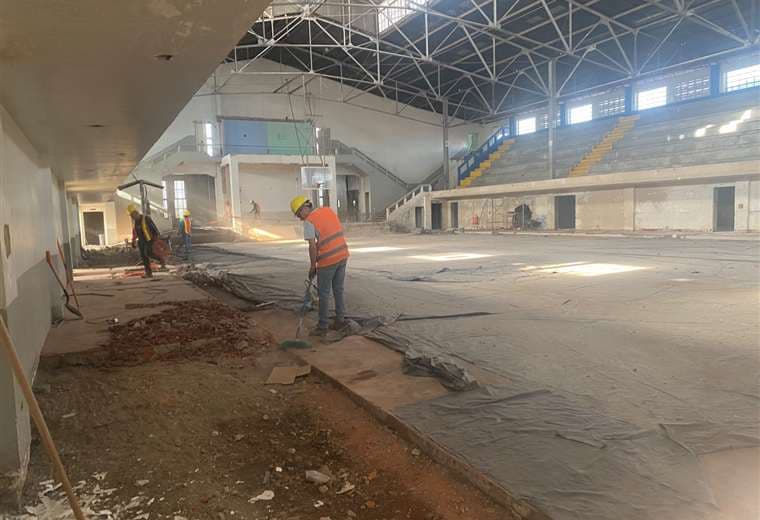Trabajos en el Gimnasio del San Luis Gonzaga/Colegio San Luis Gonzaga