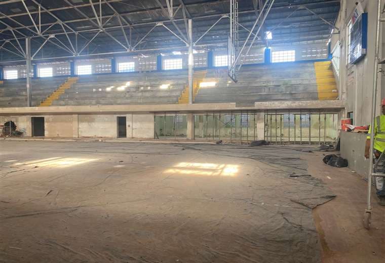Trabajos en el Gimnasio del San Luis Gonzaga/Colegio San Luis Gonzaga