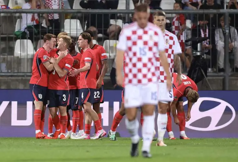 Inglaterra vs. Croacia. AFP