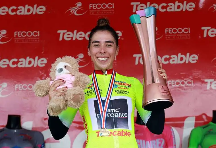 Jessica Parra, campeona Vuelta a Costa Rica. Foto: Prensa FecociF