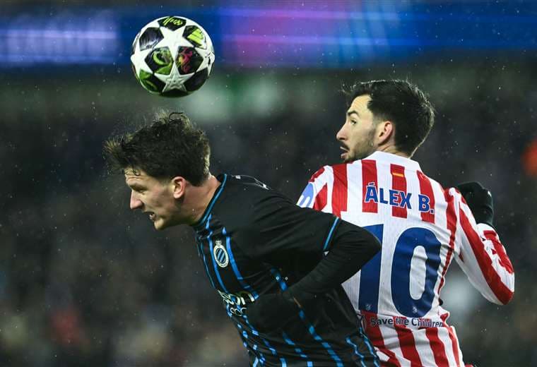 Atlético de Madrid ante Brujas/AFP