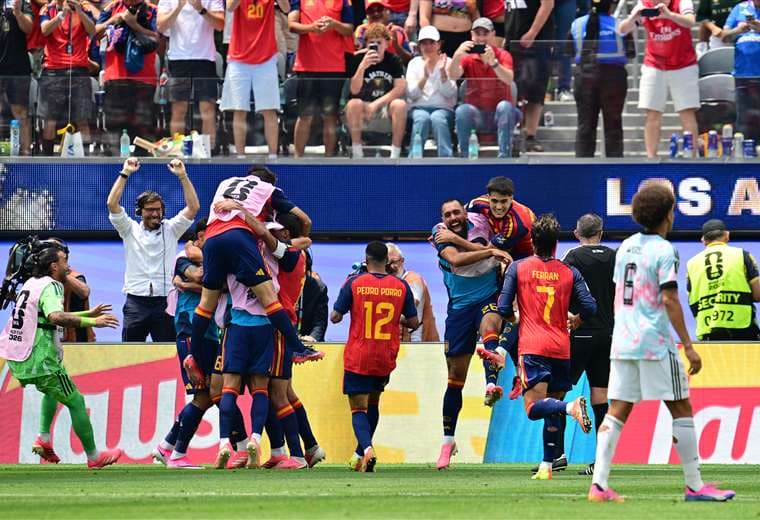 España vs. Bélgica. AFP