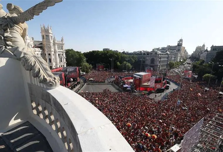 Celebración en España. AFP