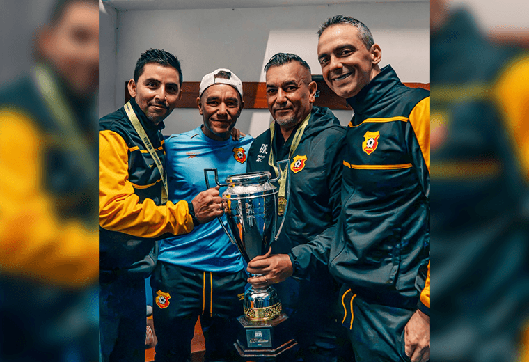 Cuerpo técnico de Herediano. Foto: Herediano