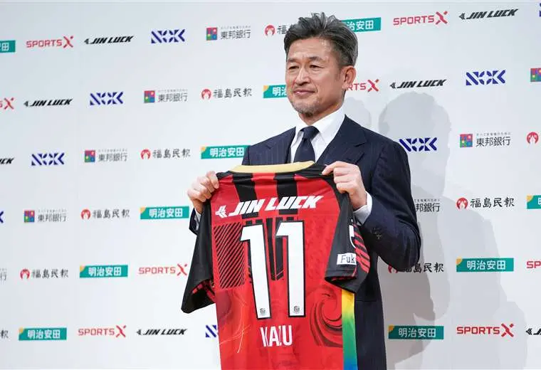 Kazuyoshi Miura, Fukushima United/AFP
