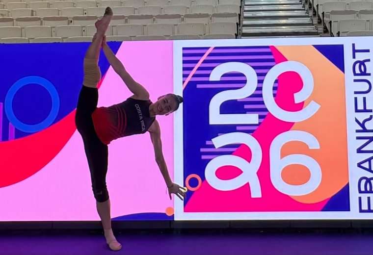 Gloriana Sánchez en el Mundial de Gimnasia Rítmica. Foto: Cortesía