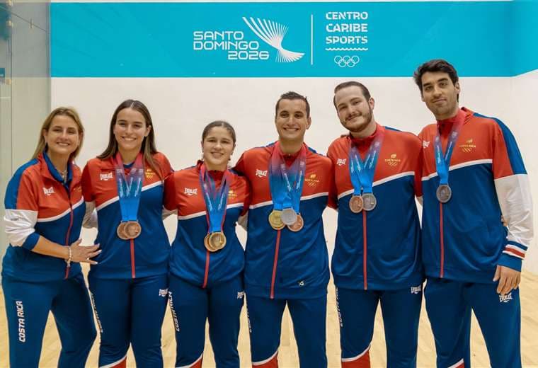 Raquetbol tico en Juegos Centroamericanos y del Caribe. Foto: CON
