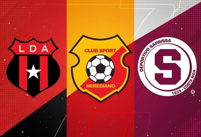 Alajuelense, Herediano y Saprissa