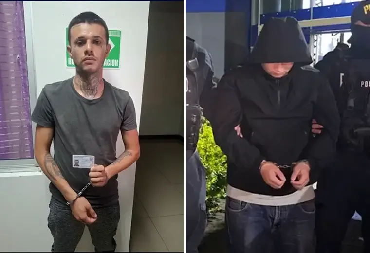 Capturan a dos sujetos de la lista de los más buscados en Cartago