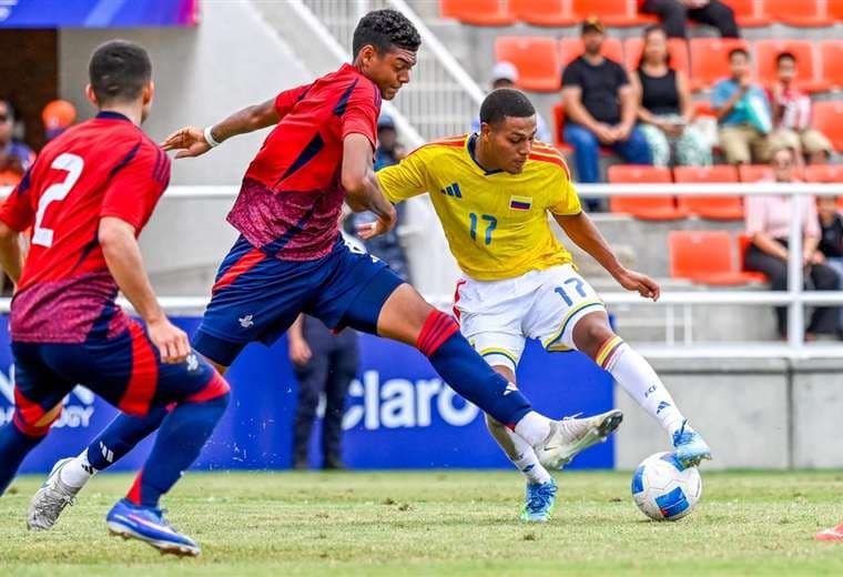 Sele Preolímpica ante Colombia/Prensa Fedefútbol