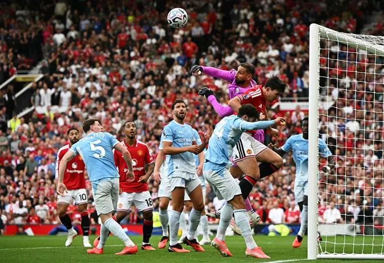 Manchester United vs. Manchester City. AFP