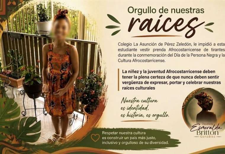 Publicación de diputada Esmeralda Britton por supuesta discriminación racial a niña.