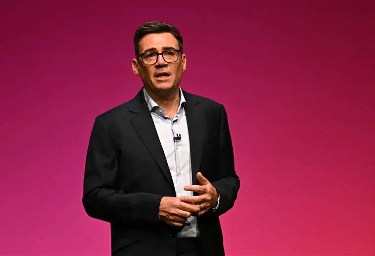 Andy Burnham, primer ministro de Reino Unido/AFP