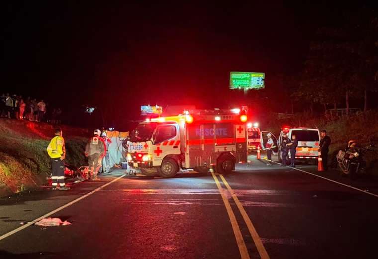 Accidente en Orotina en Ruta 27/Prensa Cruz Roja