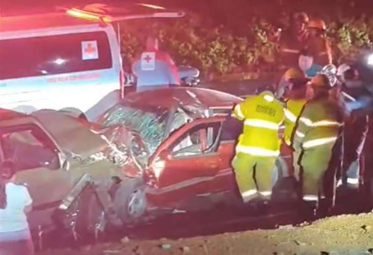 Accidente frontal en Orotina/Captura de video